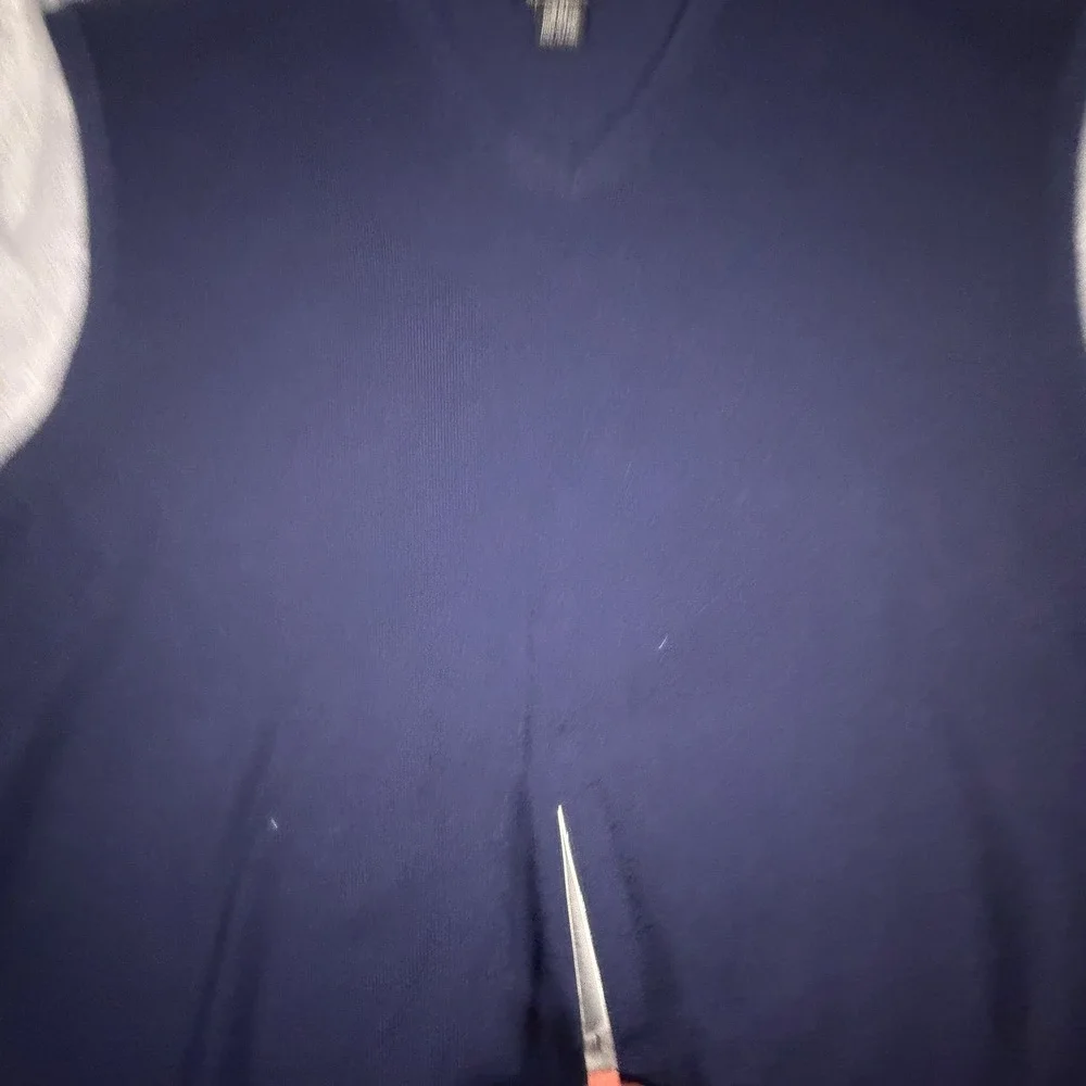 Jos. A. Bank Signature Collection Navy Blue Italian Merino Wool Sweater Vest XXL